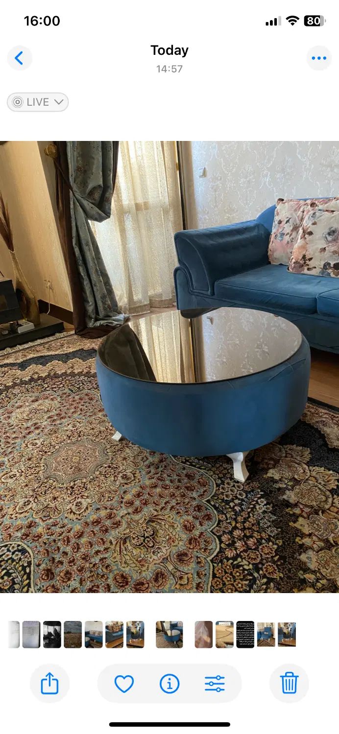 مبل هفت نفره همراه با میز وسط و دو میز کوچک|مبلمان خانگی و میز عسلی|اصفهان, سپاهان‌شهر|دیوار