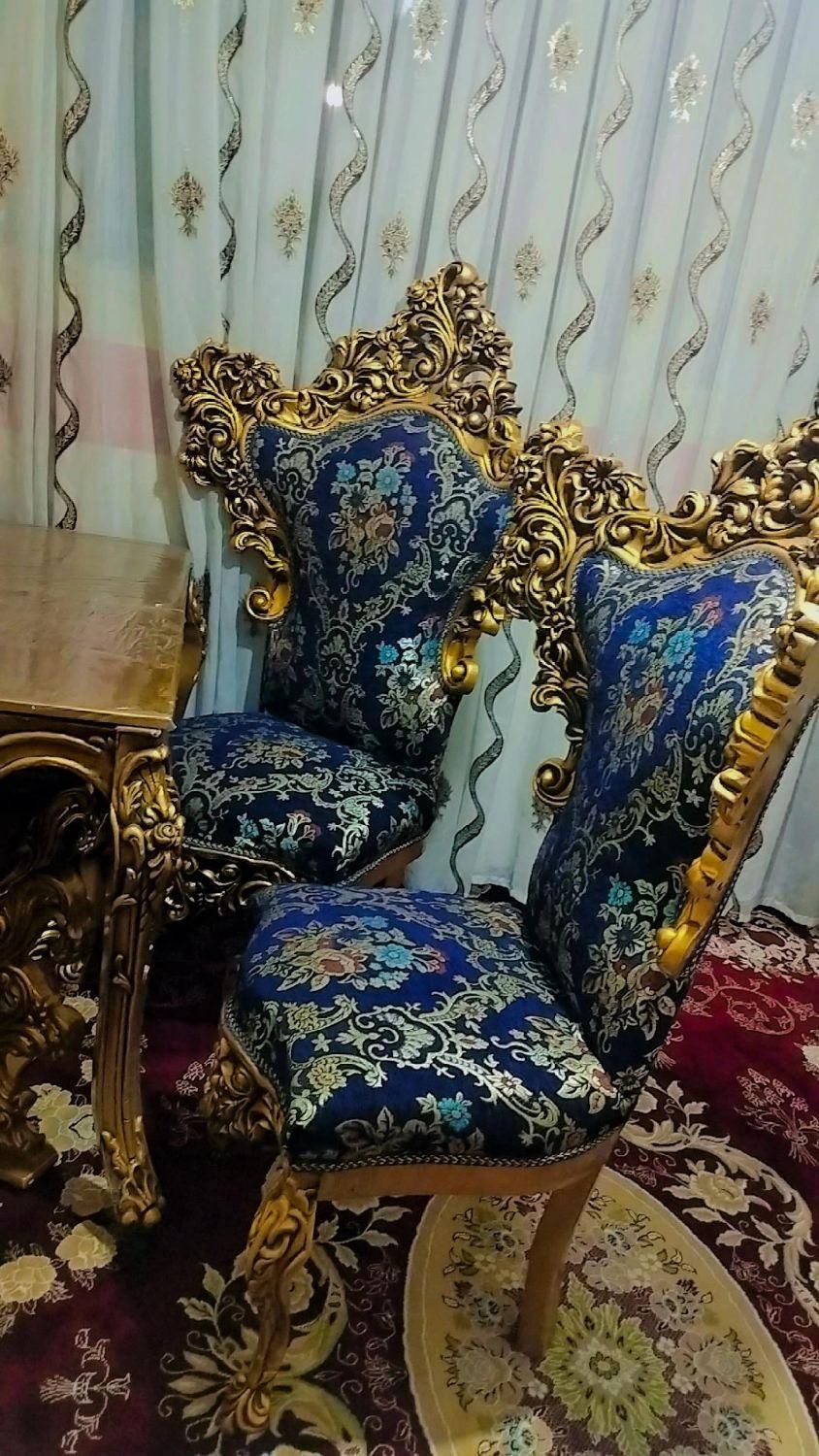 میز غذا خوری سلطنتی۴نفره|میز و صندلی غذاخوری|نسیم‌شهر, |دیوار