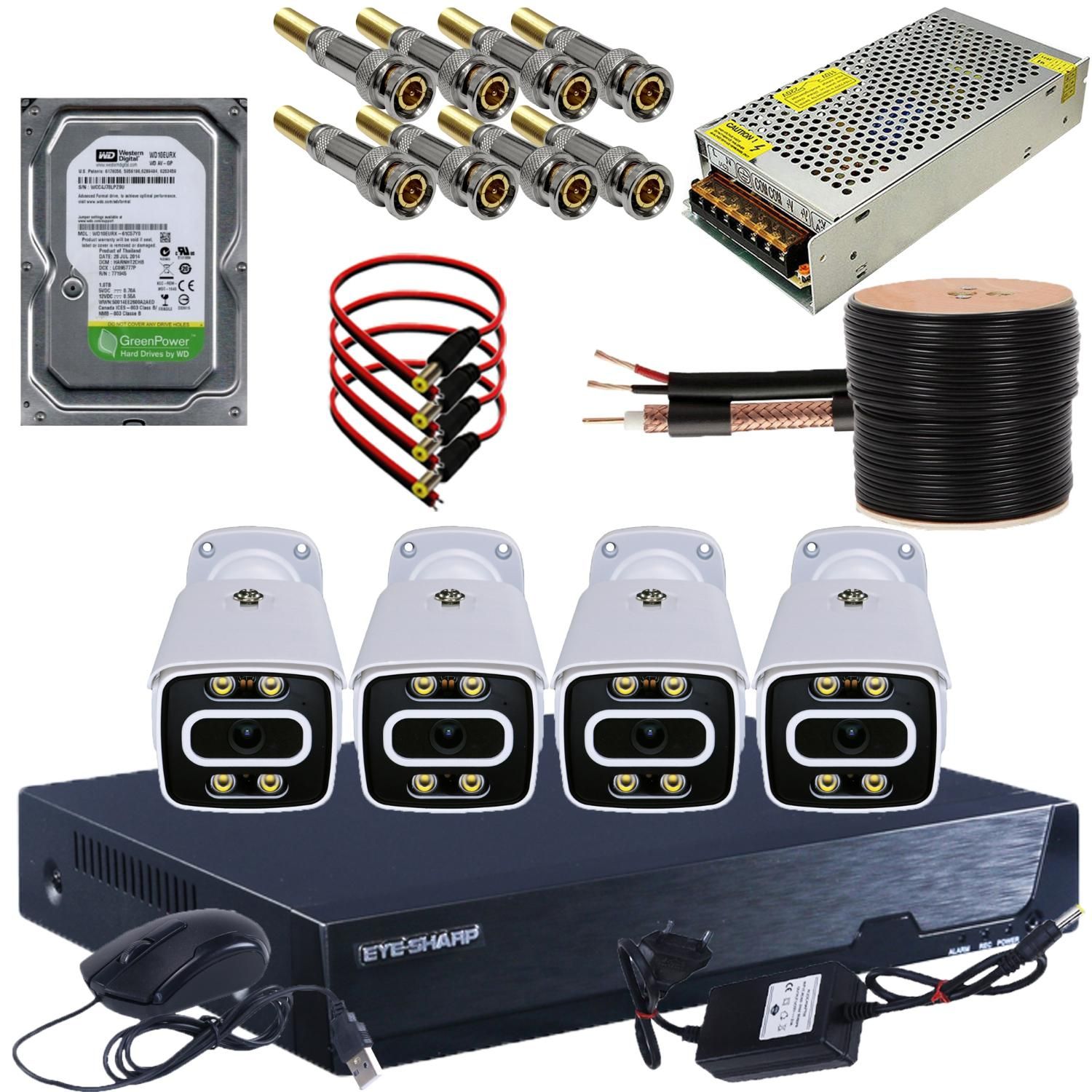پکیج دوربین مداربسته 5 مگاپیکسل/ضد آب/940|دوربین مداربسته|شیراز, میانرود|دیوار
