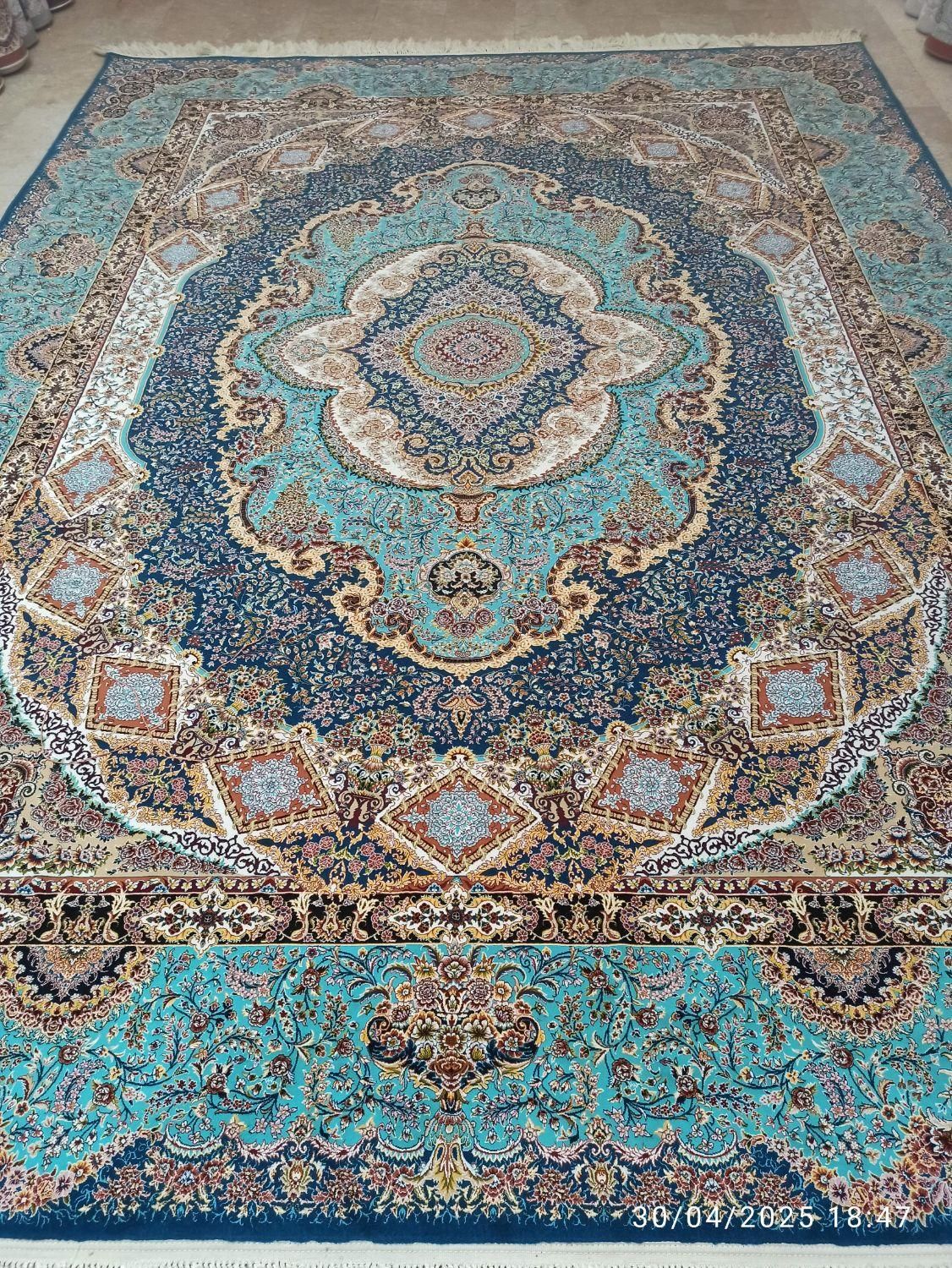 فرش کارکرده پرهام/دوتخته۱۲ متری اسپادانا ۱۰۰۰ شانه|فرش|مشهد, شاهد (شهرک غرب)|دیوار