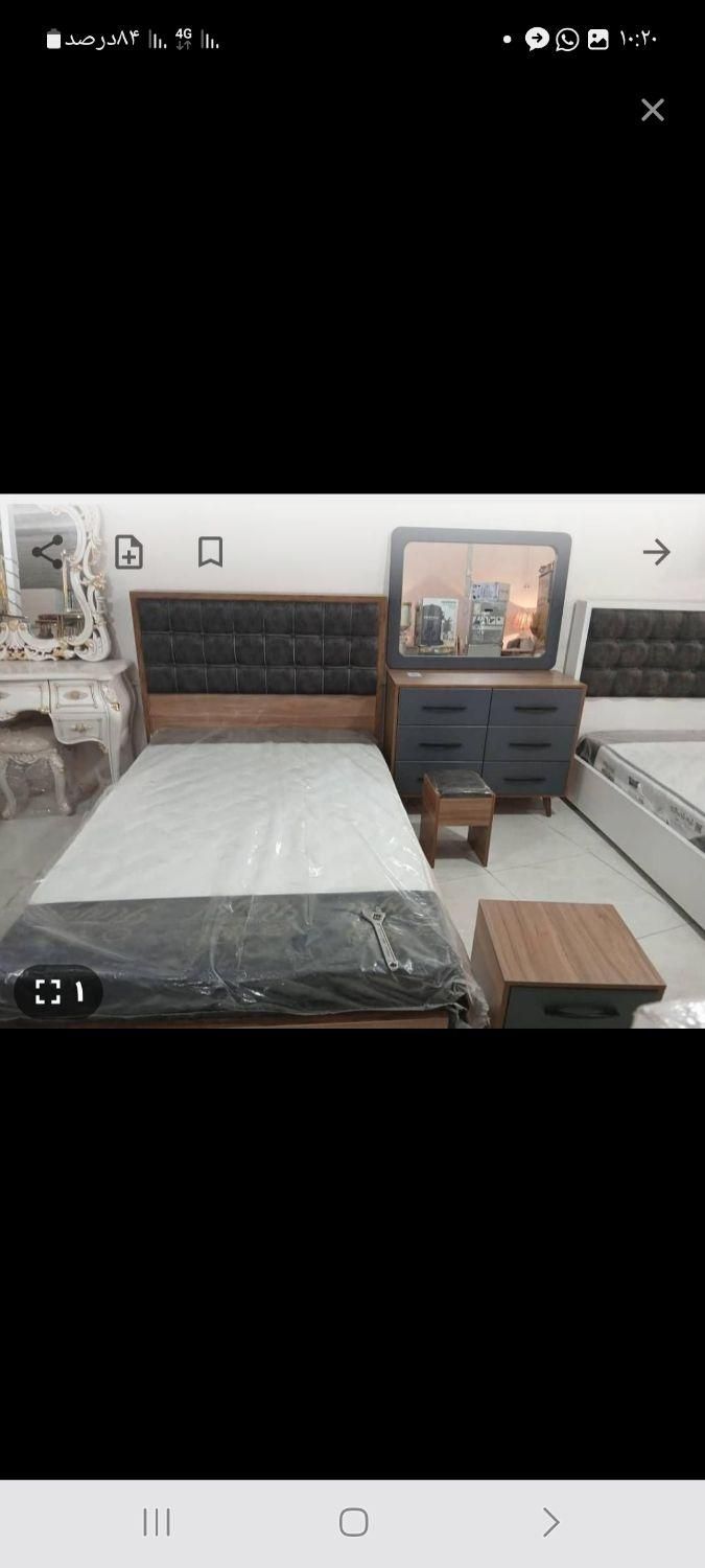 تشک و تختخواب تک نفره با ست و باکس|تشک تختخواب|یاسوج, |دیوار