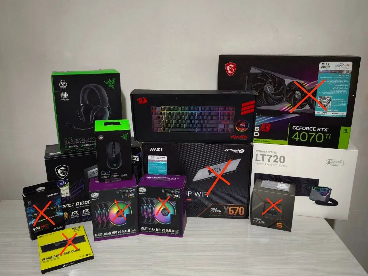 کیبورد هدفون پاور کیسo11 فن سیپیوlt720 مانیتور msi|قطعات و لوازم جانبی رایانه|گنبد کاووس, |دیوار