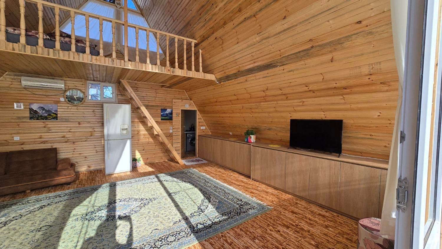 کلبه چوبی استخردار آبگرم دایم تسویه|اجارهٔ کوتاهمدت ویلا و باغ|خان ببین, |دیوار