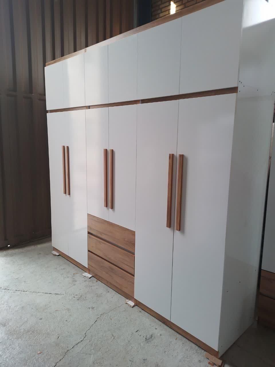 کمد دیواری کمددیواری دستگیره چوبی کمددیواری دو رنگ|جاکفشی، کمد، دراور|تهران, حکیمیه|دیوار