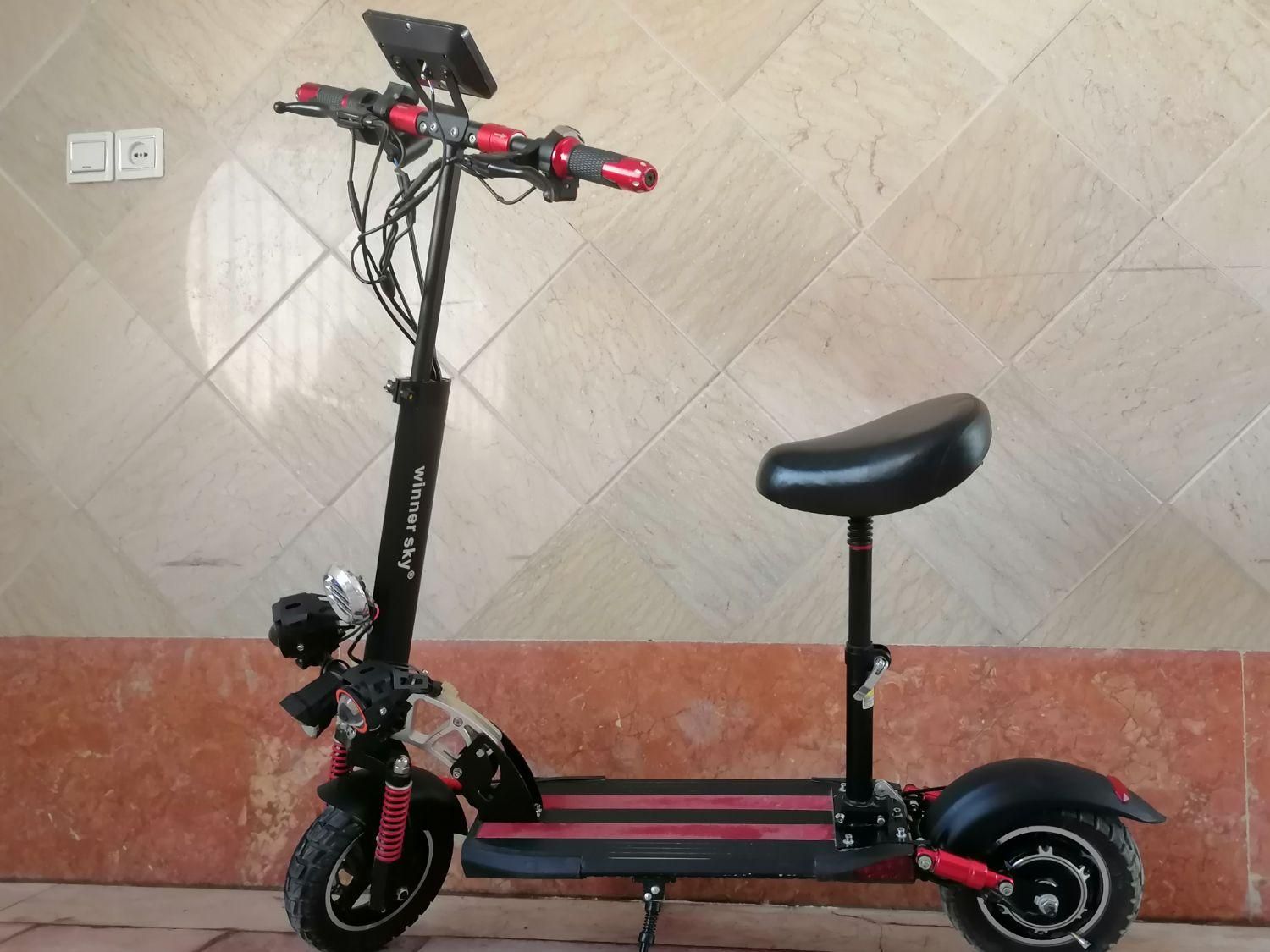 اسکوتر برقی،کاملا سالم|دوچرخه، اسکیت، اسکوتر|آباده, |دیوار