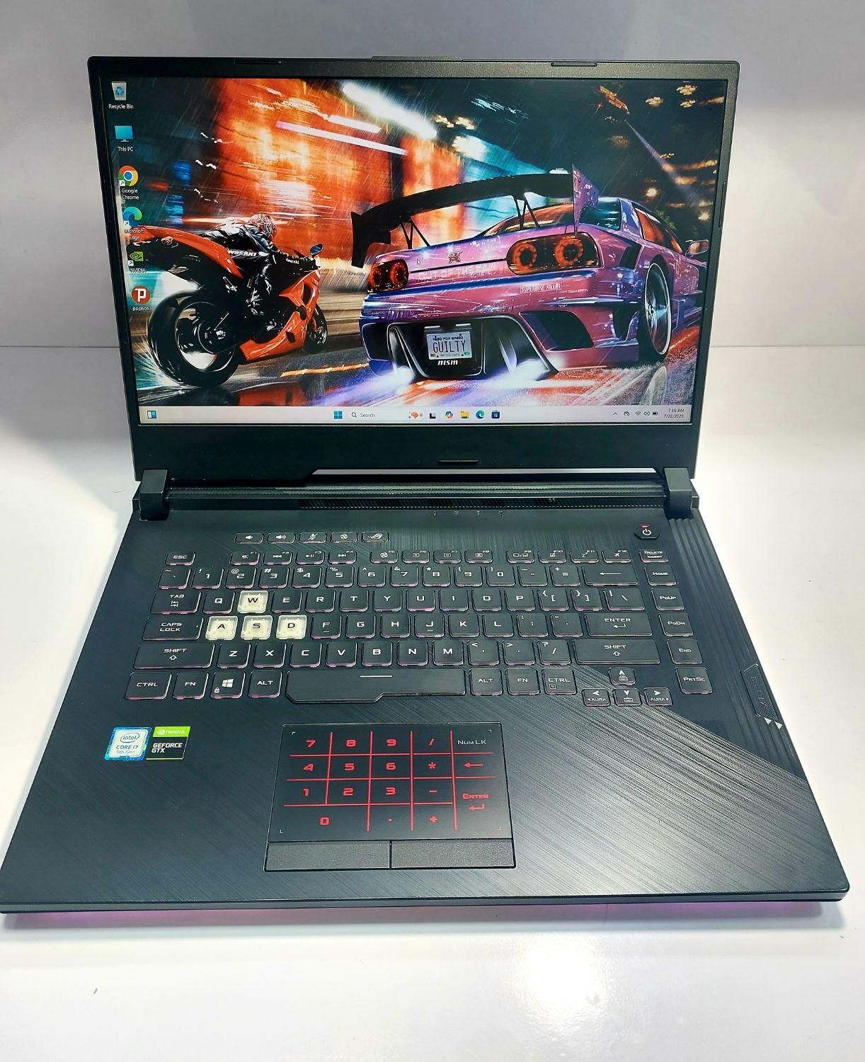 لپتاپ گیمینگ ASUS ROG i7 9750H با گرافیک 1650|رایانه همراه|تهران, میدان ولیعصر|دیوار