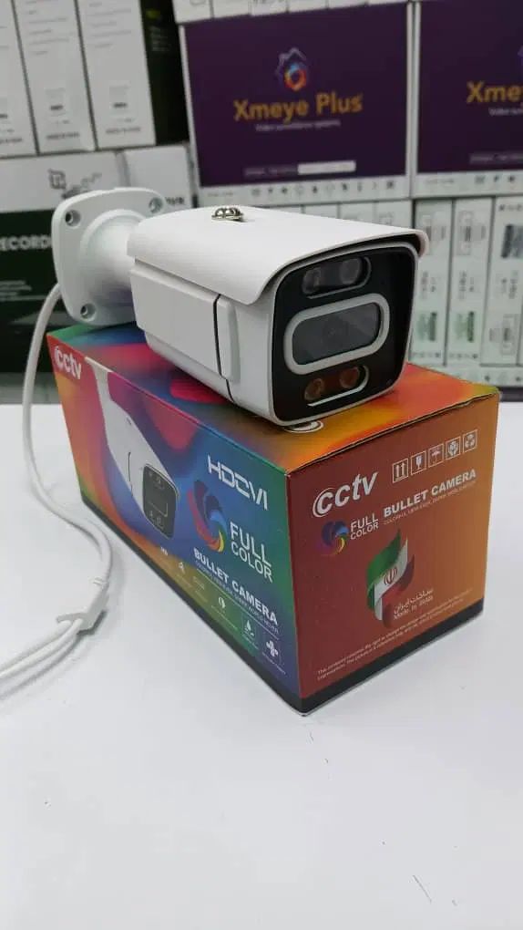 2 دوربین مداربسته میکروفن دار+dvr xmeye plus|دوربین مداربسته|مشهد, الهیه|دیوار
