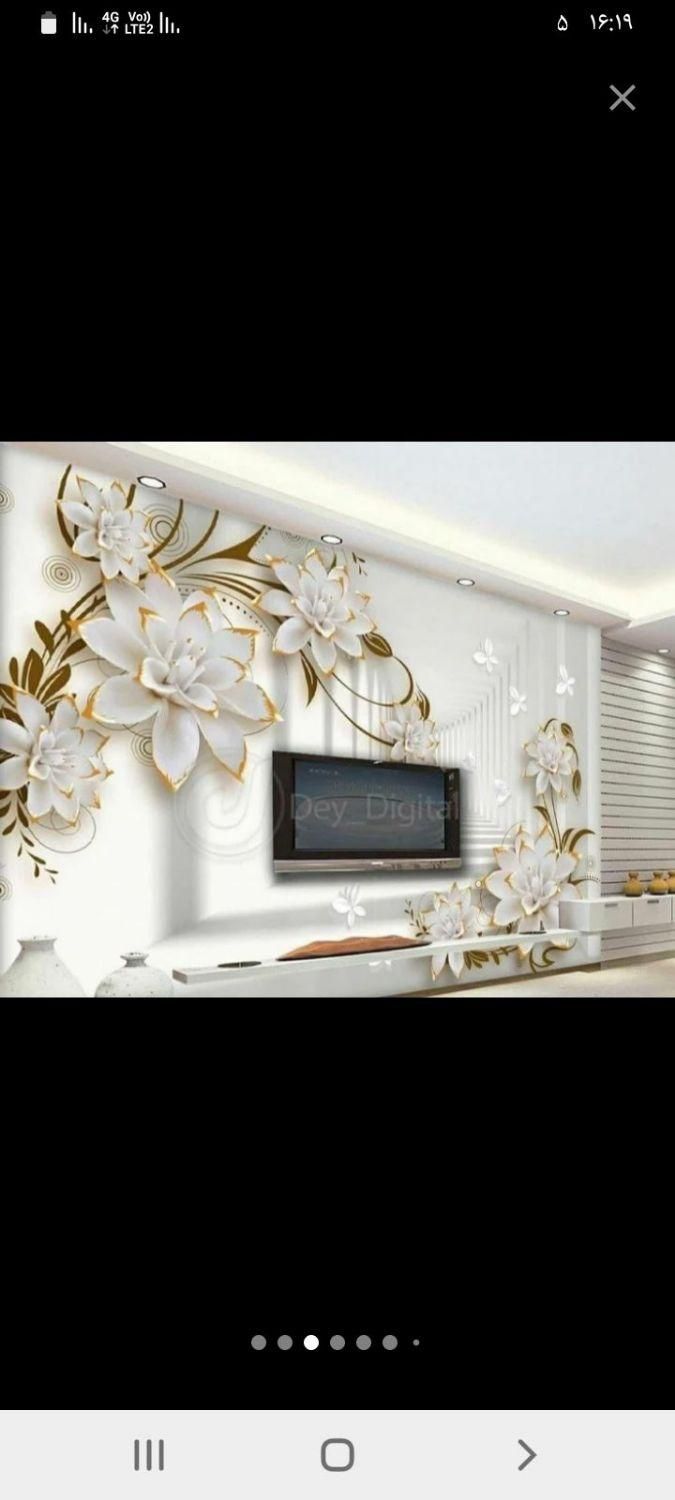 فروش ونصب کاغذ دیواری پوستر پرده زبرا ایینه کفپوش|خدمات پیشه و مهارت|دورود, |دیوار