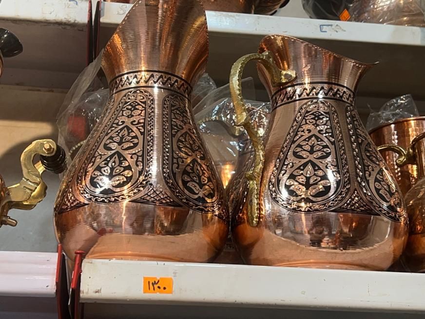 انواع پارچ و لیوان مسی جام مسی و قممه مسی|صنایع دستی و سایر لوازم تزئینی|تهران, جیحون|دیوار