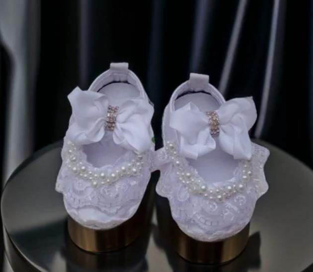 پاپوش نوزاد دست دوز ضد حساسیت زیبا|کیف، کفش، کمربند|ساری, |دیوار