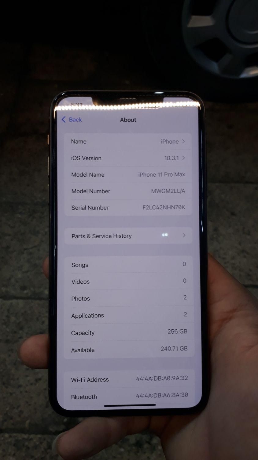 اپل iPhone 11 Pro Max با حافظهٔ ۲۵۶ گیگابایت|موبایل|قم, منبع آب|دیوار