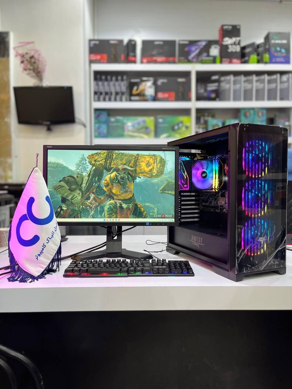 کامپیوتر گیمینگ قدرتمند - Full RGB|رایانه رومیزی|گرگان, |دیوار