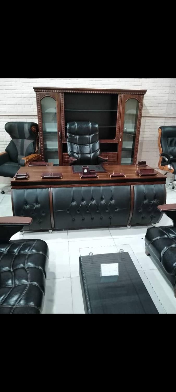 نیم ست اداری رایان میز مدرن صندلی کارمندی|دفتر کار|کرمان, |دیوار