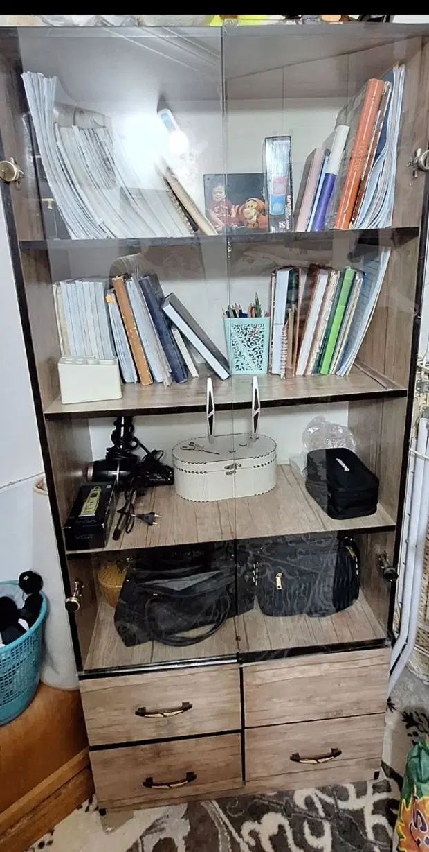 کتابخانه|کتابخانه، شلف، قفسه‌های دیواری|مشهد, حجت|دیوار