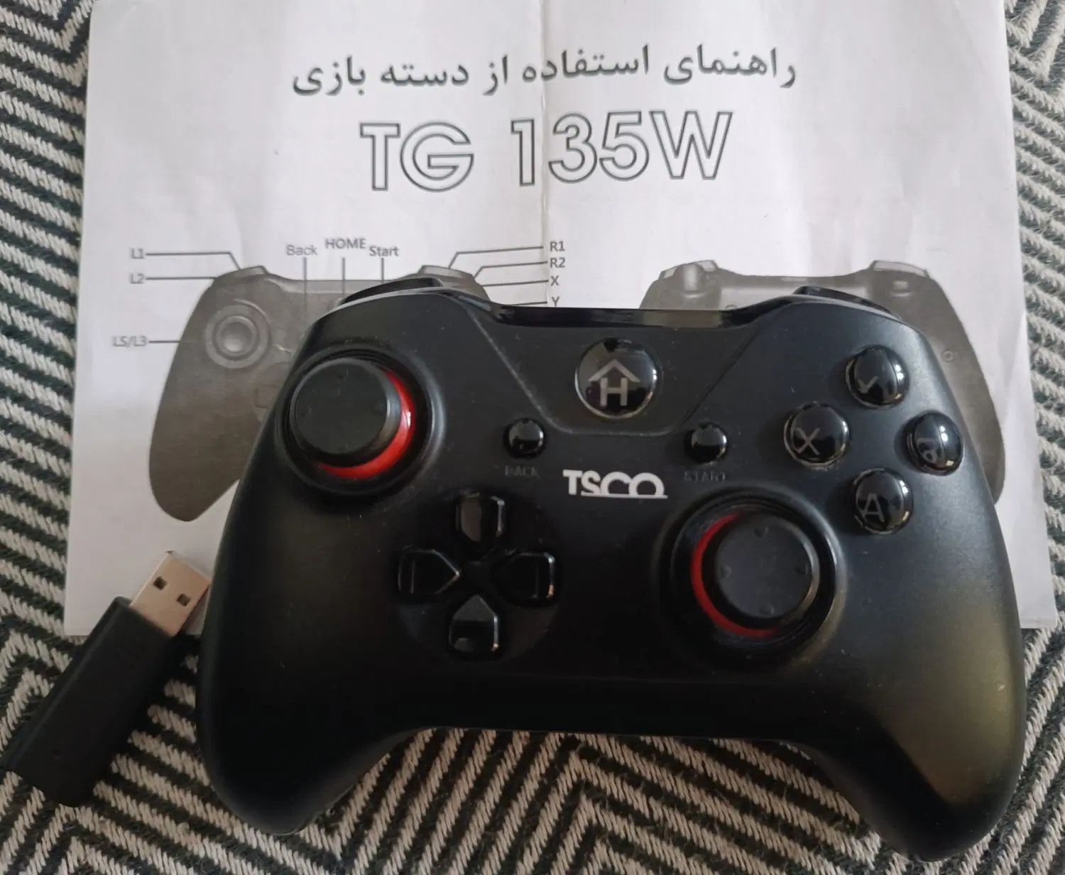 دسته بازی بی سیم شوکدار تسکو مدل TG-135W|کنسول، بازی ویدئویی و آنلاین|تهران, شکیبا|دیوار