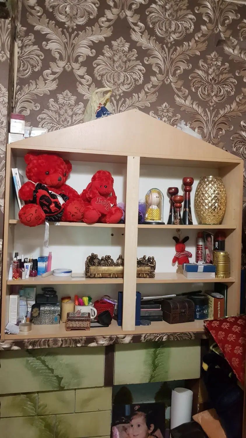 کتابخانه چوبی ام دی اف|کتابخانه، شلف، قفسه‌های دیواری|تهران, طیب|دیوار