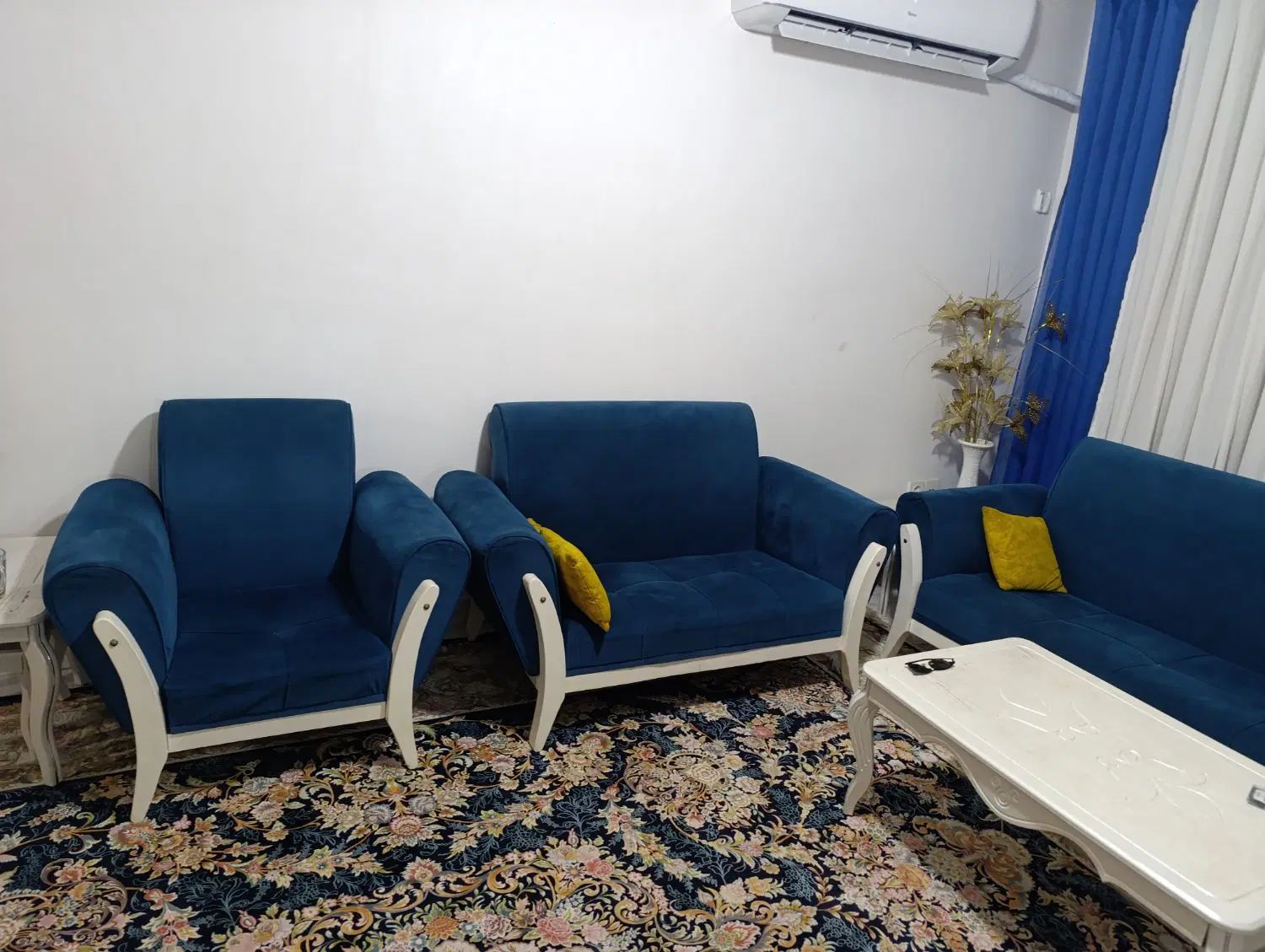 مبلمان 7نفره در حد نو قیمت مناسب|مبلمان خانگی و میز عسلی|رشت, کوی عرفان|دیوار