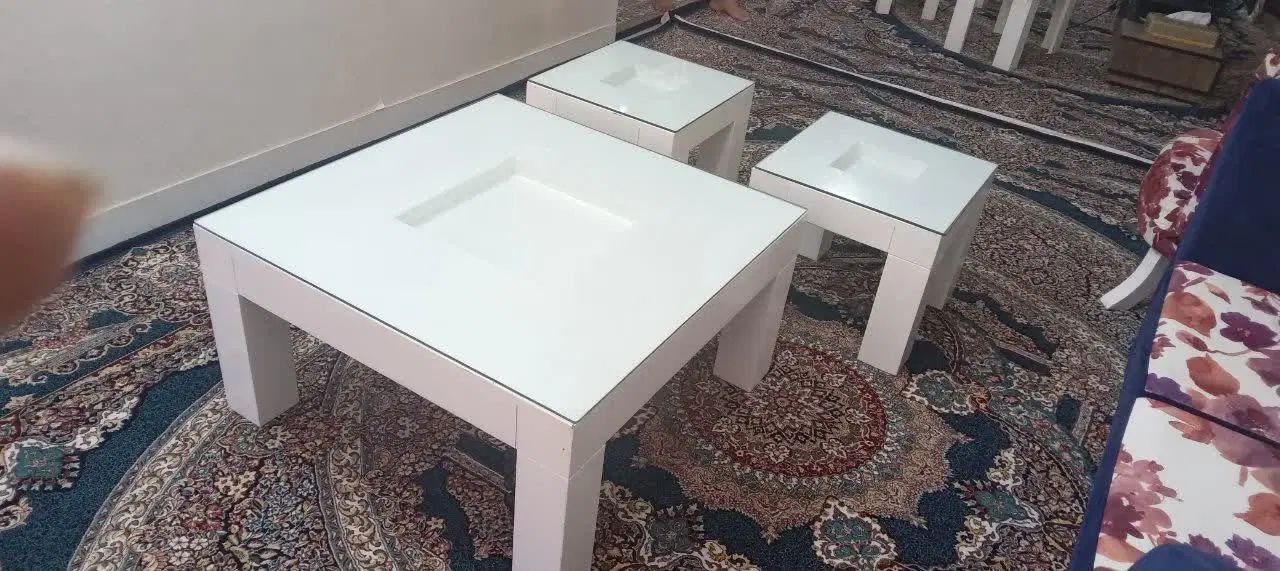 میز عسلی سفید رنگ|مبلمان خانگی و میز عسلی|اصفهان, شیخ طوسی|دیوار