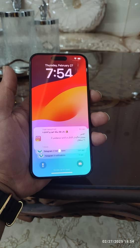 اپل iPhone 15 Pro Max با حافظهٔ ۲۵۶ گیگابایت|موبایل|اصفهان, فرح آباد|دیوار