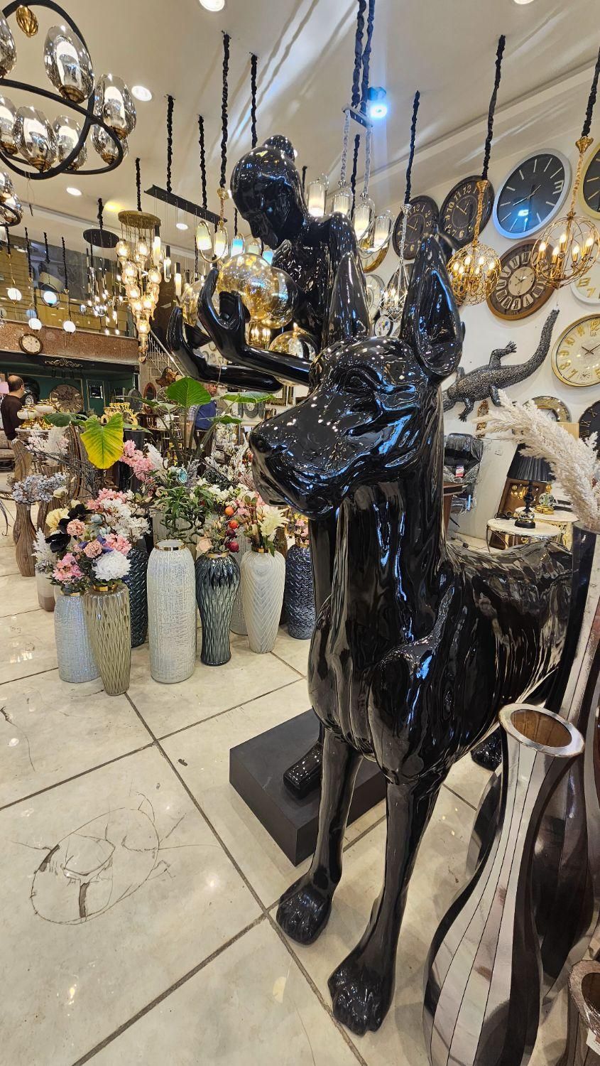 مجسمه سگ گریدین فایبر درجه یک صادراتی|مجسمه، تندیس، ماکت|مشهد, توس (بلوار توس)|دیوار