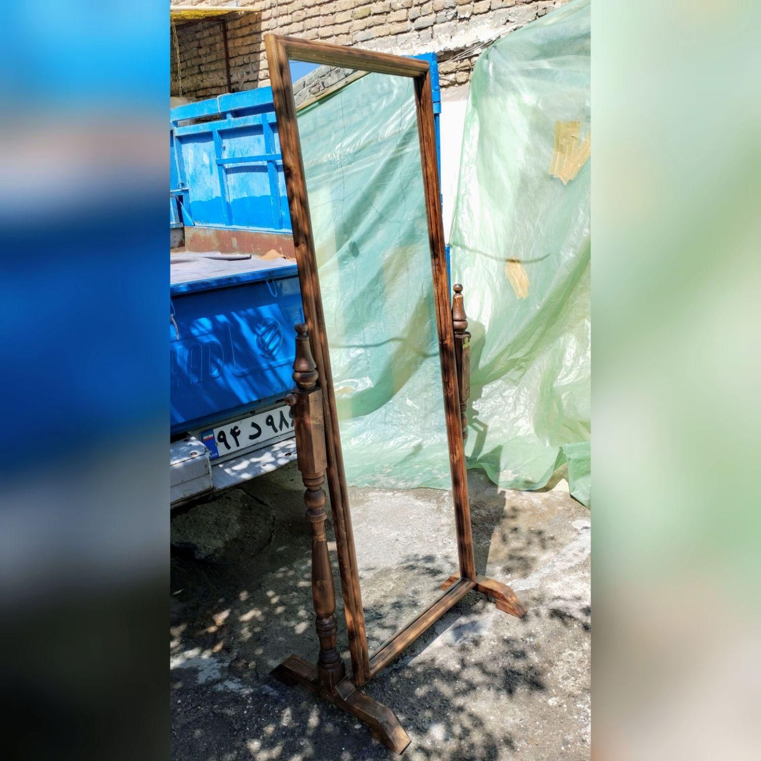 آینه قدی چوبی پایه متحرک|آینه|ارومیه, |دیوار