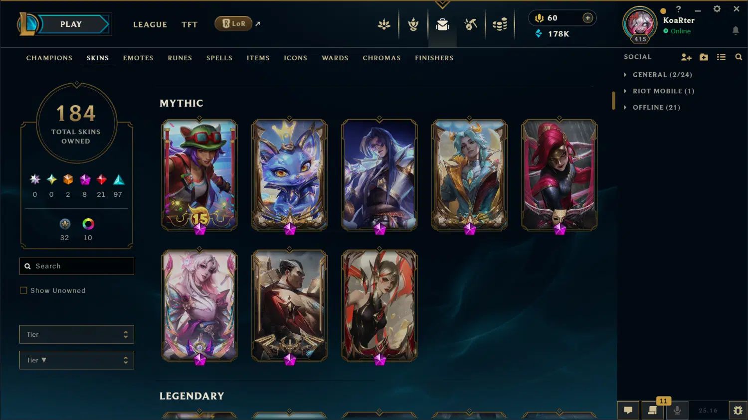 اکانت league of legends|کنسول، بازی ویدئویی و آنلاین|تهران, امانیه|دیوار
