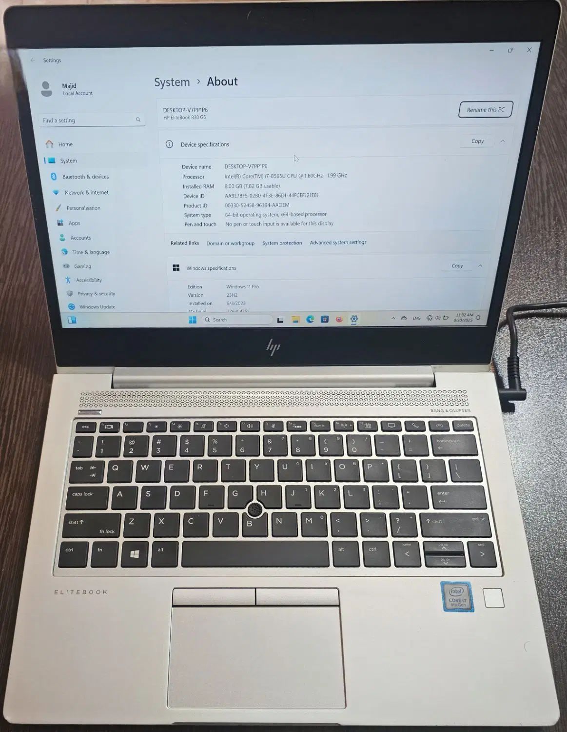 HP Elitebook 850 G6 - i7 نسل ۸|رایانه همراه|اصفهان, خرم|دیوار