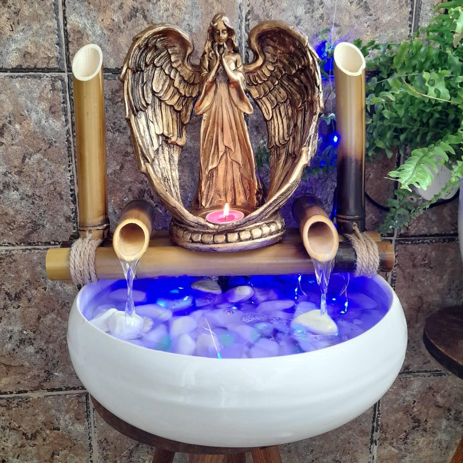 آبنمای سرامیکی فرشته دعاگو طرح لاکچری|صنایع دستی و سایر لوازم تزئینی|تهران, آهنگ|دیوار