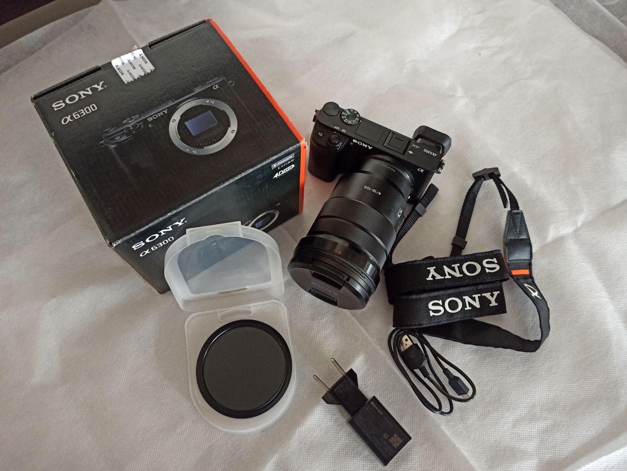 دوربین سونی Sony a6300 و لنز G 18 105 f4 OSS|دوربین عکاسی و فیلم‌برداری|تهران, فلسطین (میدان انقلاب)|دیوار