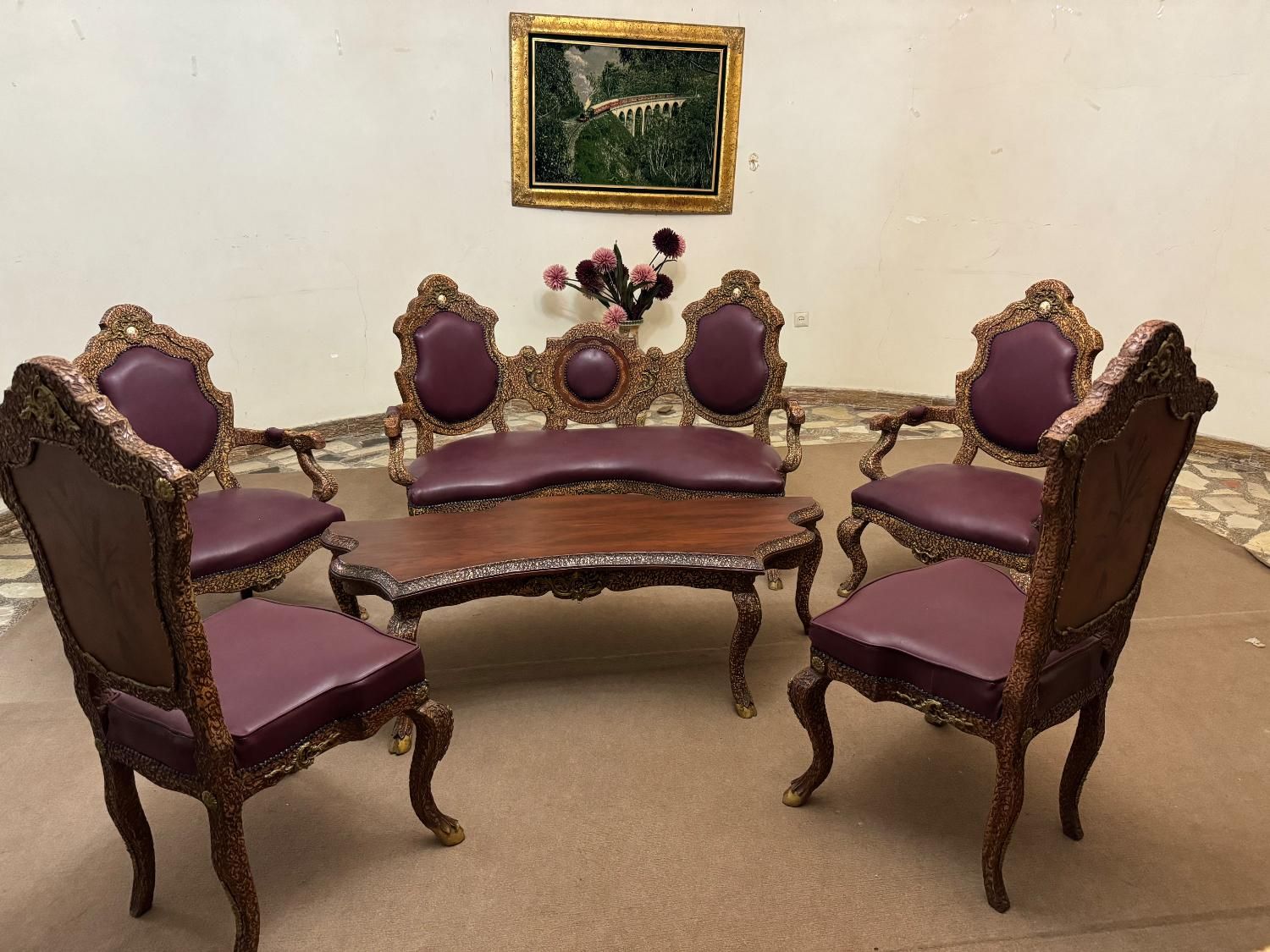 ست مبلمان آنتیک ۷ نفره و ناهارخوری۴ نفره|مبلمان خانگی و میز عسلی|اهواز, کیانپارس |دیوار