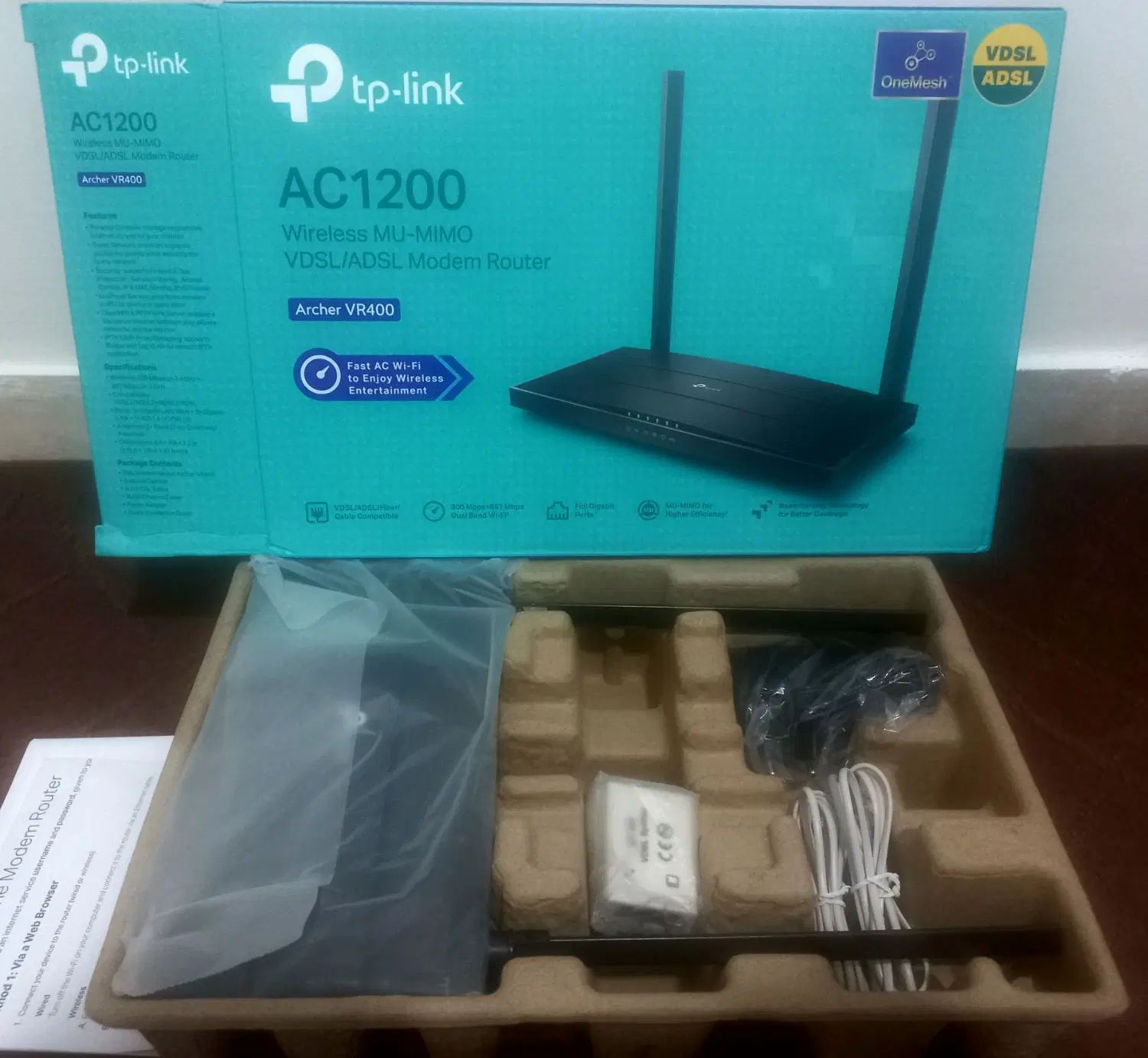 مودم کاملاً نو  tp link Archer VR400 AC1200 v3|مودم و تجهیزات شبکه|کرج, مهرویلا شمالی|دیوار