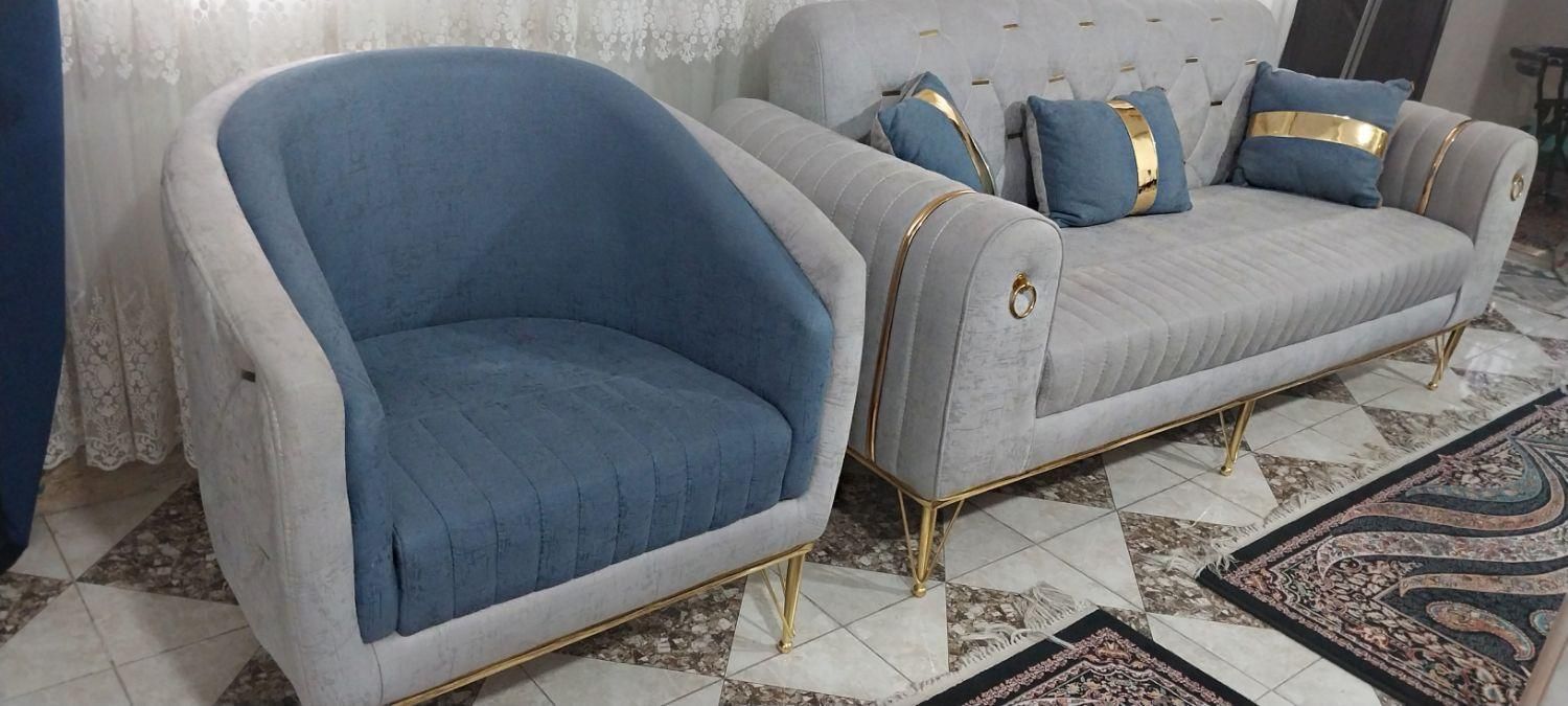 مبل 7نفره نو نو|مبلمان خانگی و میز عسلی|کرج, حسین‌آباد|دیوار