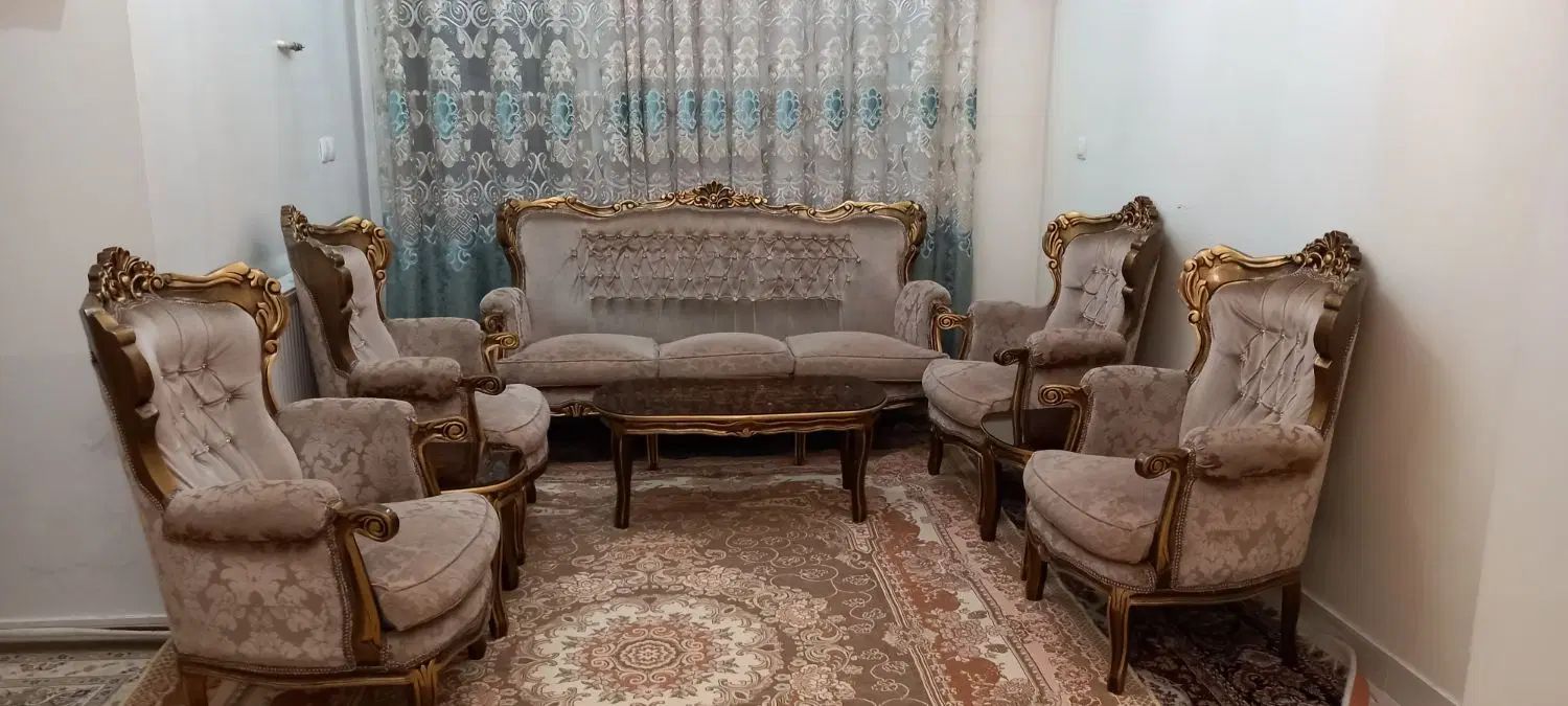 مبل استیل ۹ نفره|مبلمان خانگی و میز عسلی|تهران, شهرک امام خمینی|دیوار