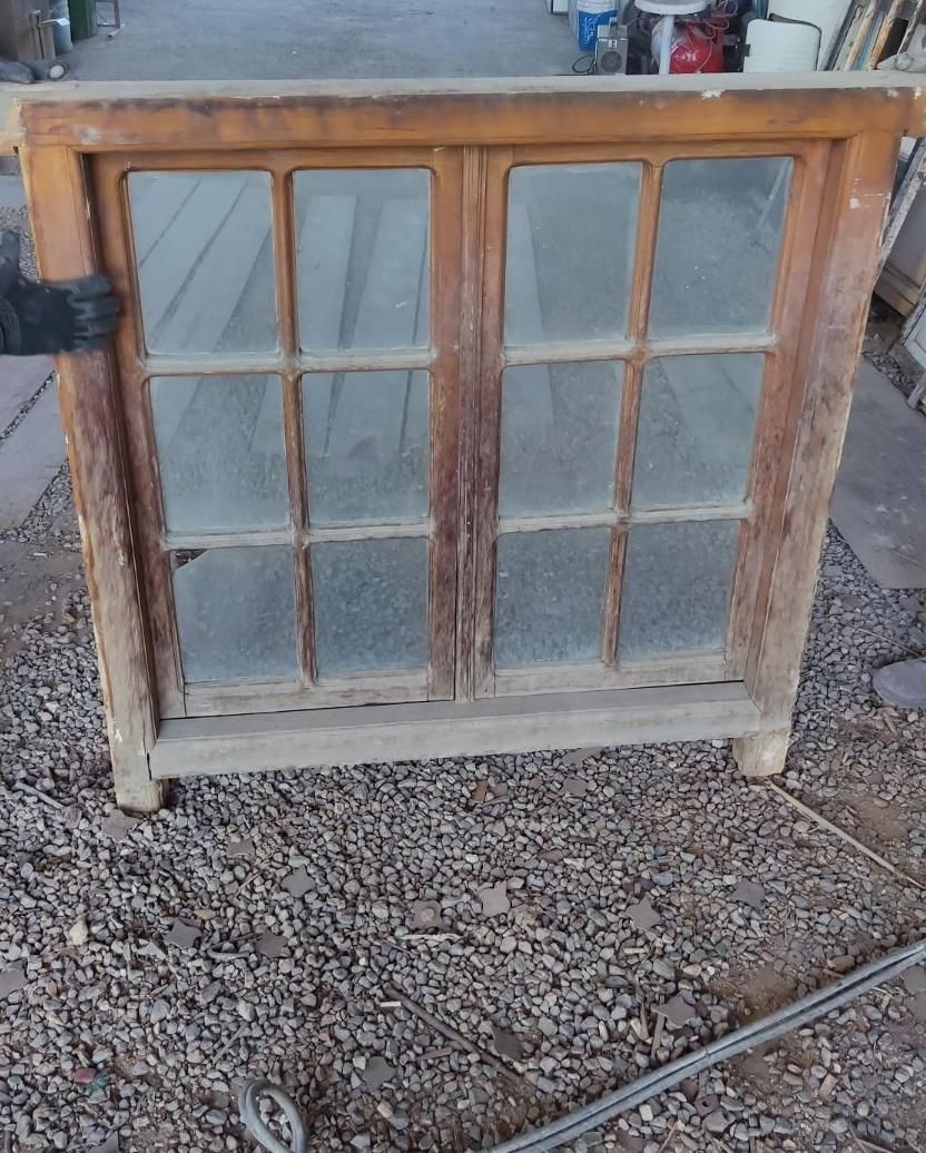 درب پنجره چوبی قدیمی سنتی|مصالح و تجهیزات ساختمان|اصفهان, قائمیه|دیوار