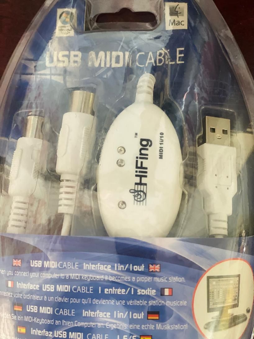 کابل مبدل میدی  midi به usb  برند HiFing|صوتی و تصویری|تهران, شهرک تختی|دیوار