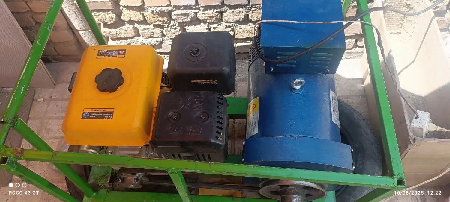 موتور برق 7/5کیلو وات ژنراتور|ماشین‌آلات صنعتی|مشهد, سیلو|دیوار