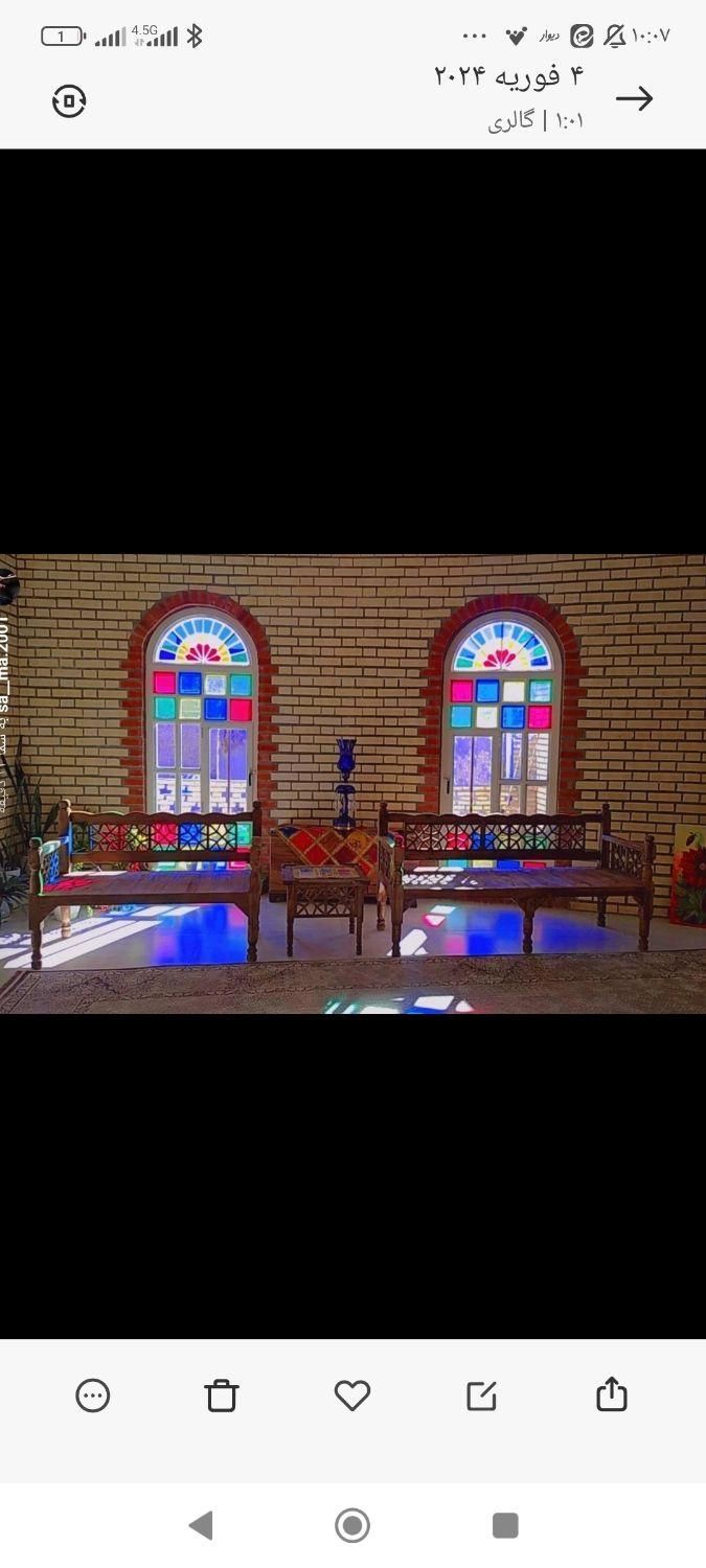 مثلثی پشتی سنتی جفتی ست کد ۴۳۵۵|پشتی|قم, شاه ابراهیم|دیوار