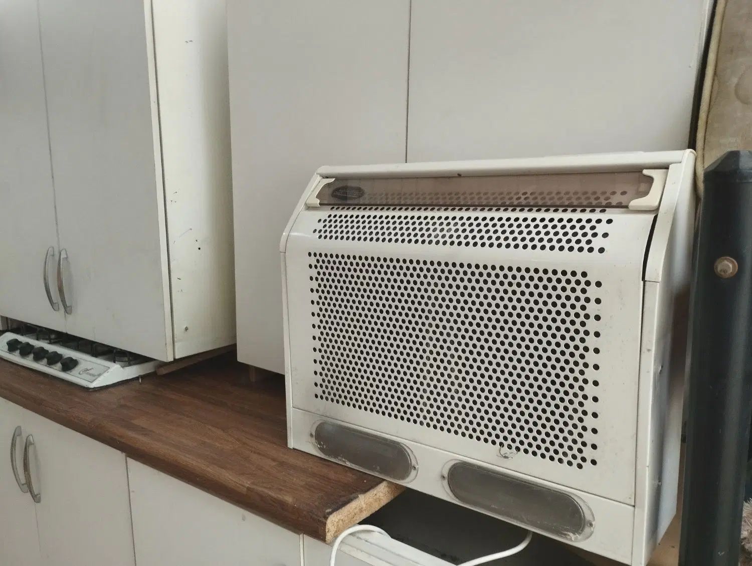 کابینت بدنه فلز درب mdf متراژ بالا با هود سینک گاز|آب‌چکان و نظم‌دهنده ظروف|گرگان, |دیوار