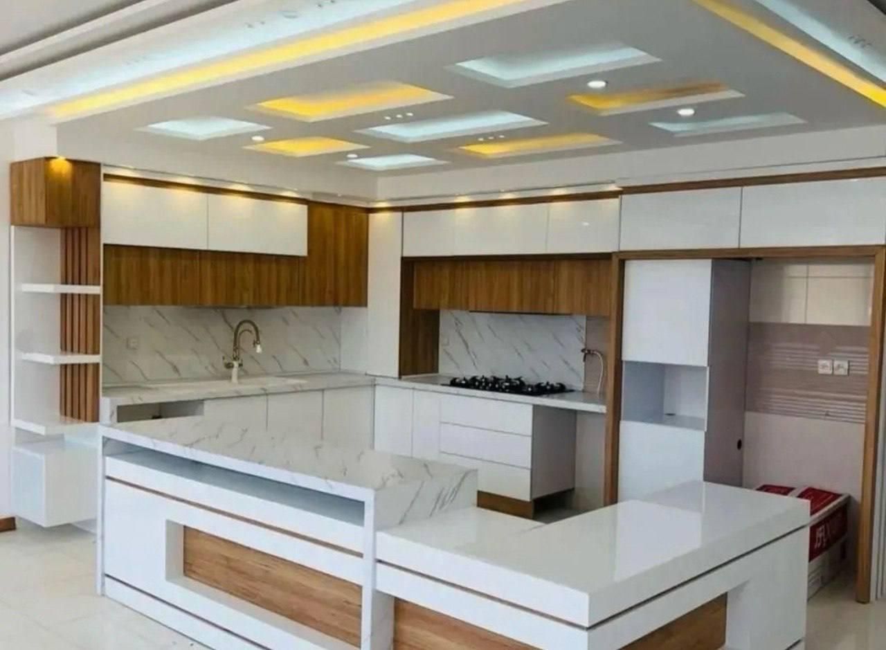 کابینت کمد دیواری ام‌دی‌اف دکوراسیون داخلی|خدمات پیشه و مهارت|فولادشهر, سایت صنعتی کاوه|دیوار