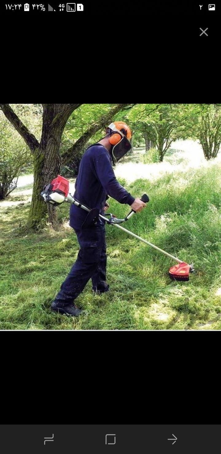 علف چین با دستگاه مور.حرس .باغبانی|خدمات باغبانی و درختکاری|دورود, |دیوار