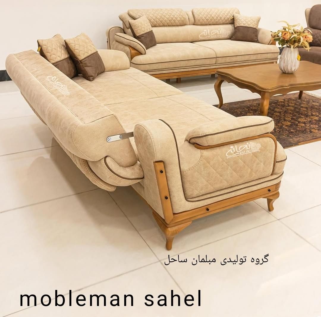 مبل مدرن اشکی 8نفره پرطرفدارترین مبل تخت شو شرکتی|مبلمان خانگی و میز عسلی|آبیک, |دیوار