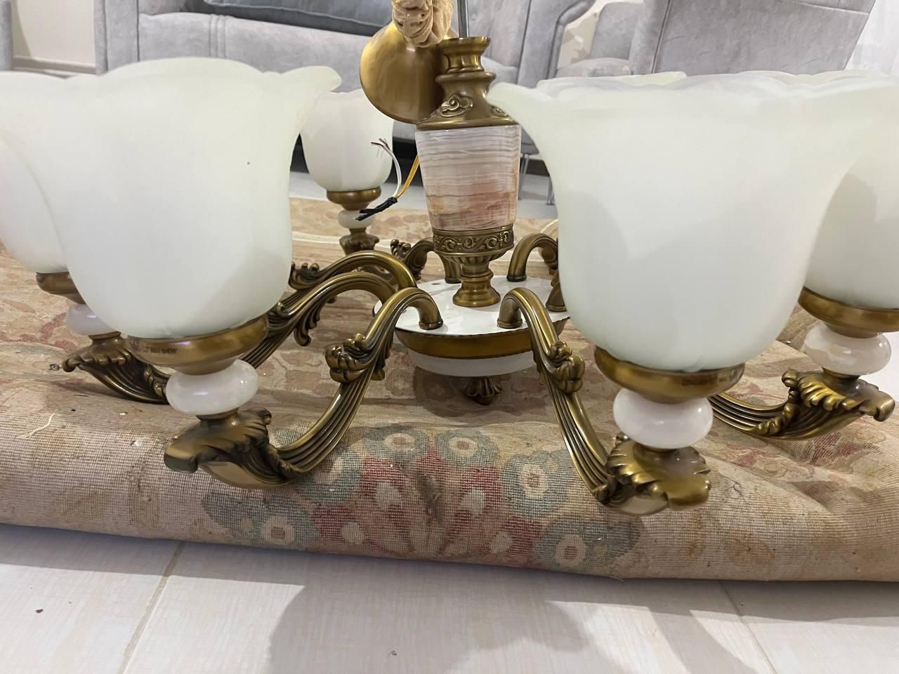 فروش لوستر ۸ شاخه|لوستر و چراغ آویز|رشت, پل تالشان|دیوار