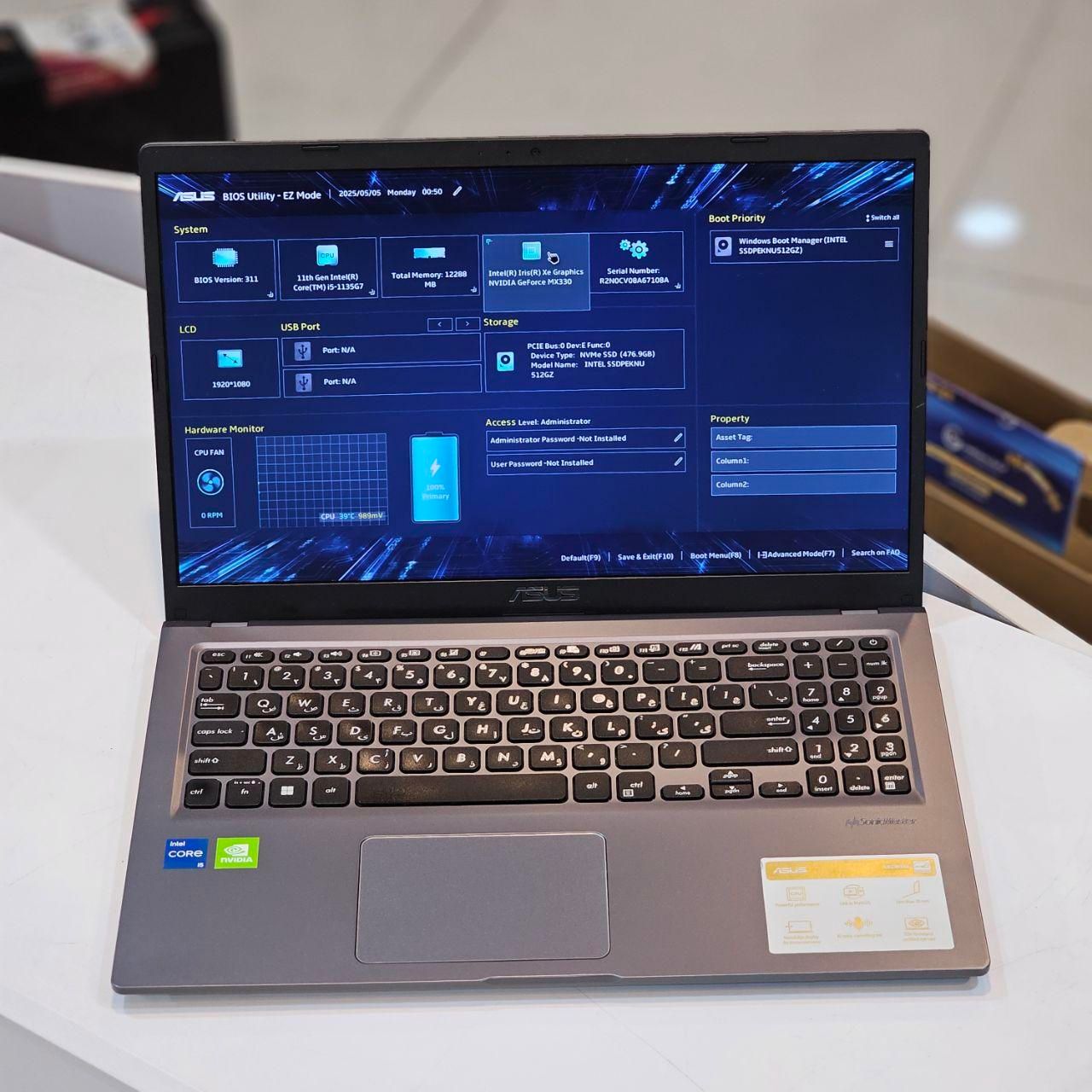 لپتاپ مهندسی Asus Vivobook R565EP رم 12|رایانه همراه|شیراز, ملاصدرا|دیوار