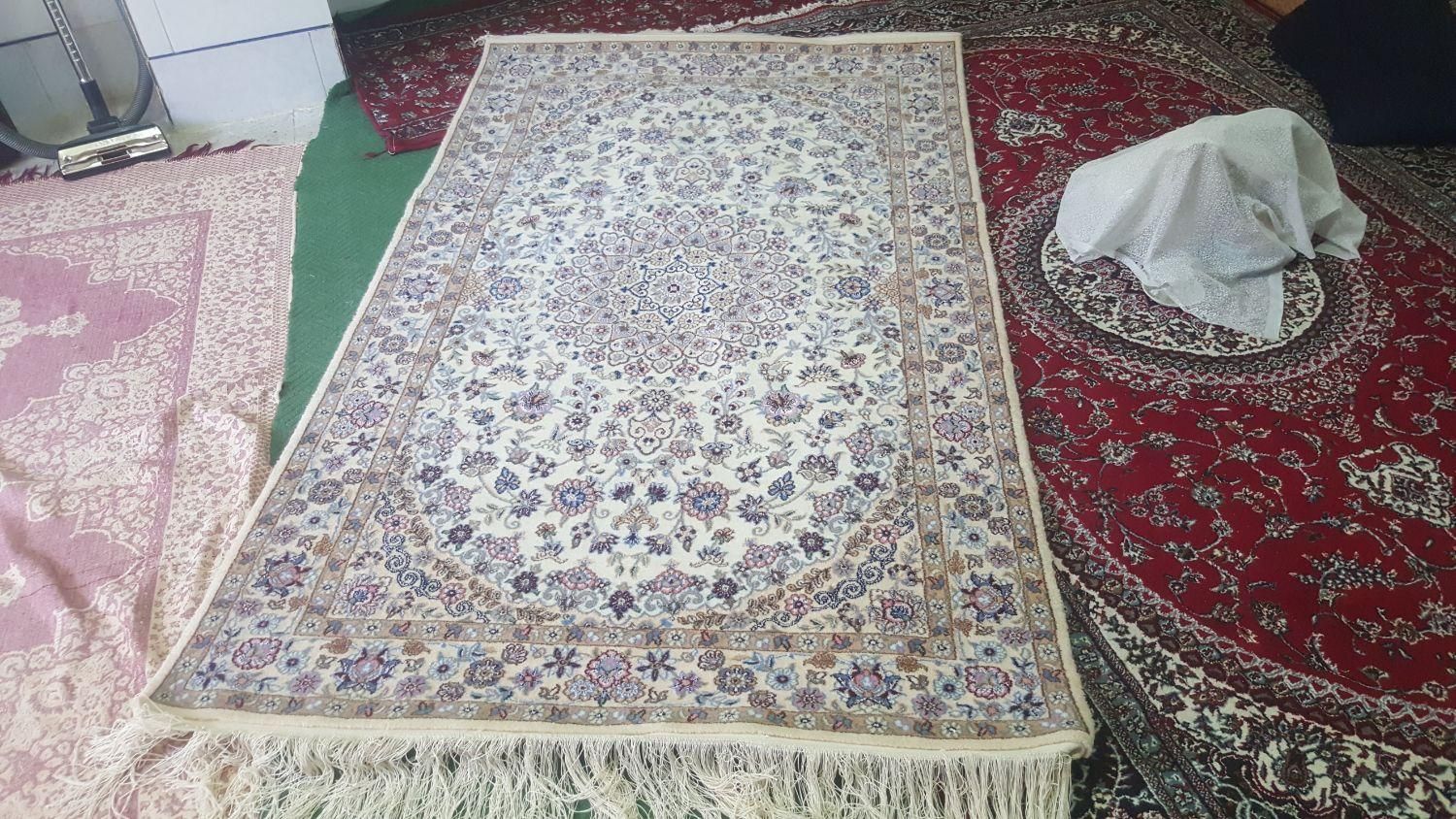 فرش دستبافت یک جفت|فرش|لنجان, |دیوار