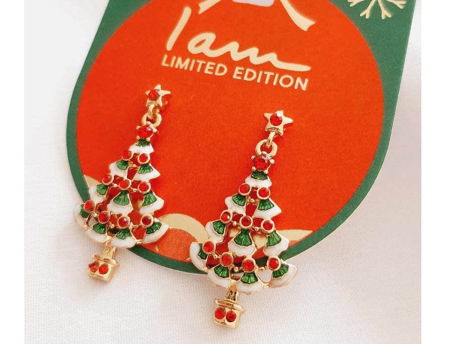 گوشواره آویز کوتاه درخت کاج چند رنگ|بدلیجات|سنندج, |دیوار