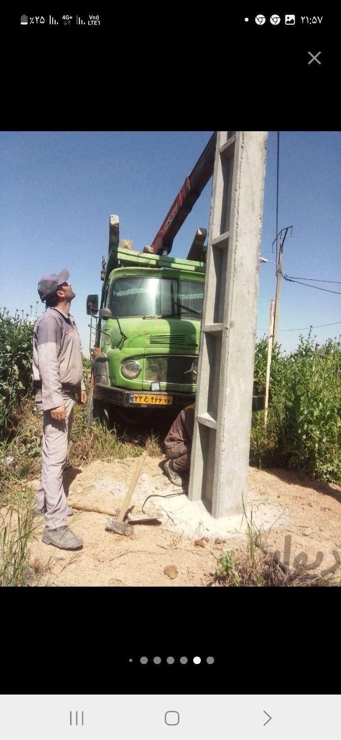 خدمات جرثقیل ،نصب تیر برق و یدکشی(شبانه روزی(|خدمات حمل و نقل|بجنورد, |دیوار