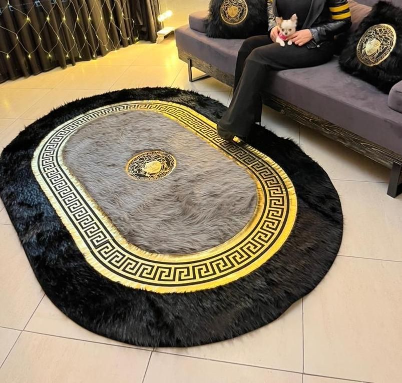 فرش بیضی خزدار ترک|فرش|تهران, عبدل‌آباد|دیوار