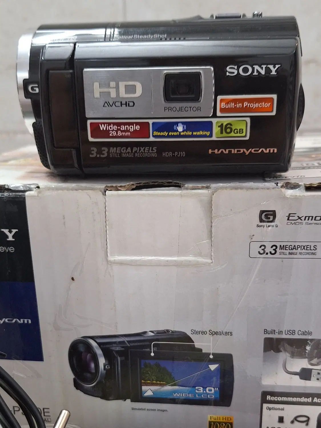 دوربین فیلمبرداری هندی کم سونی ( هندیکمHDR-PJ10)|دوربین عکاسی و فیلم‌برداری|کاشان, کارگر|دیوار