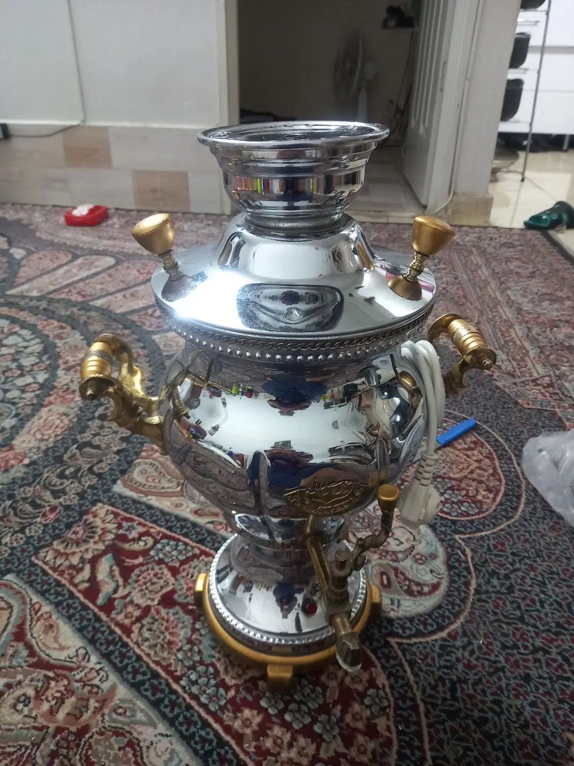 سماوربرقی درحدنو و۴لیتری|سماور، چای‌ساز، قهوه‌ساز|مشهد, یوسفیه (شهرک غرب)|دیوار