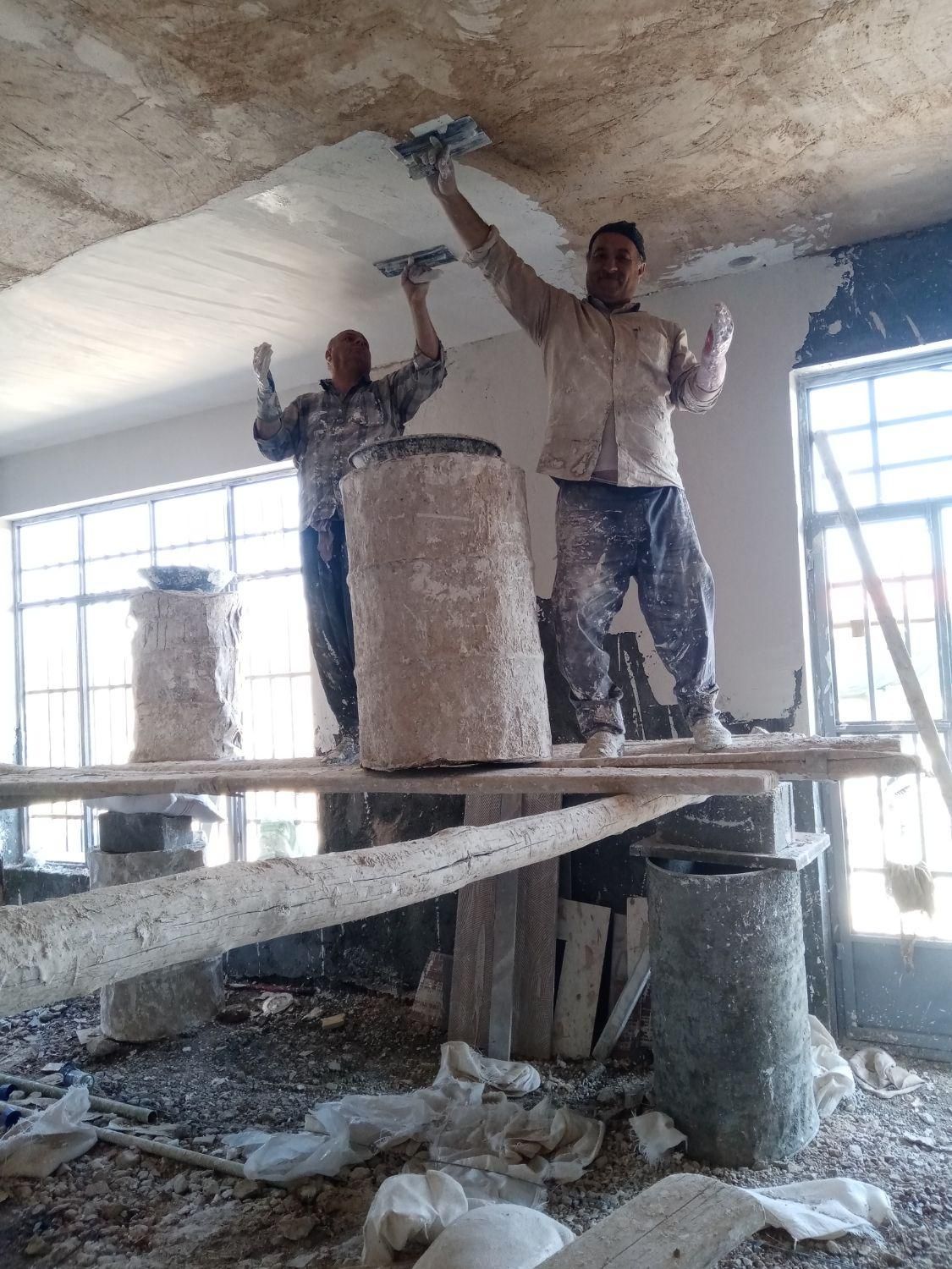 گچ گچ کاری گچکار گچکشی گچ بری سفیدکاری|خدمات پیشه و مهارت|اصفهان, گلستان|دیوار